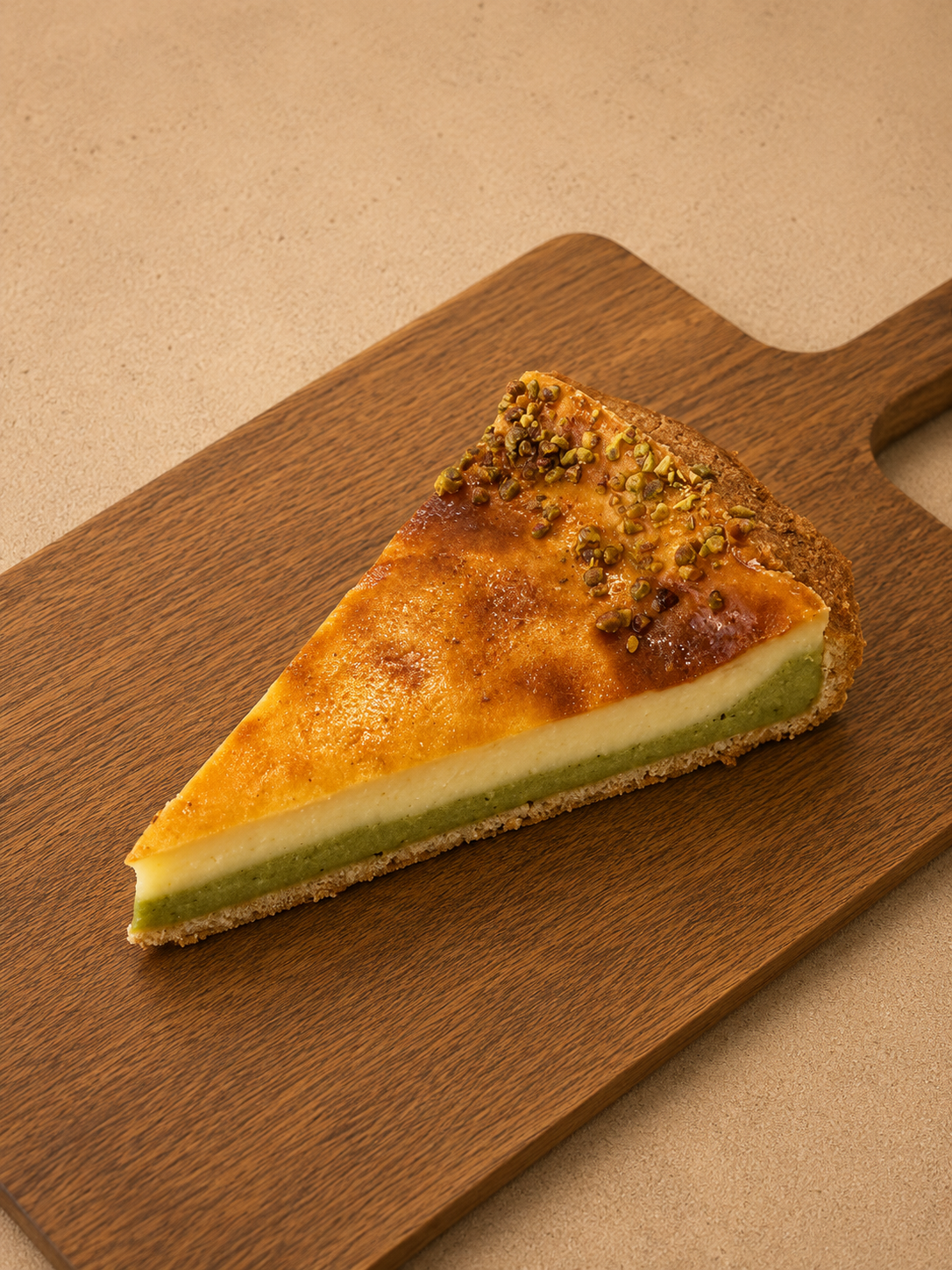 Flan Vanille Abricot / Pistache / Praliné / Chocolat
